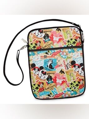 EUC Disney Parks Exclusive Mickey Mouse Classic Collage Pattern Crossbody Bag